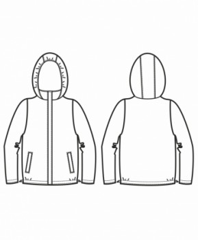 Технический рисунок - Куртка Пион
