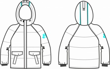 Технический рисунок - Куртка для мальчика № 9