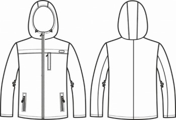 Технический рисунок - Куртка мужская Тефлон Абстракция СЗ-1002