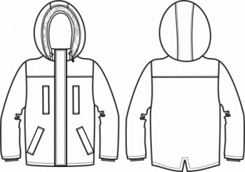 Технический рисунок - Куртка Милитари