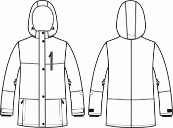 Технический рисунок - Куртка женская  СЗ 1005
