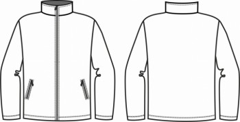 Технический рисунок - Куртка из виндблока КМФ