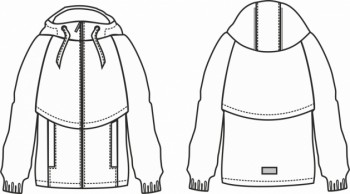 Технический рисунок - Куртка Спринг для девочки