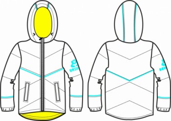 Технический рисунок - Куртка для девочки № 2