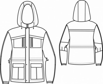 Технический рисунок - Куртка Омега