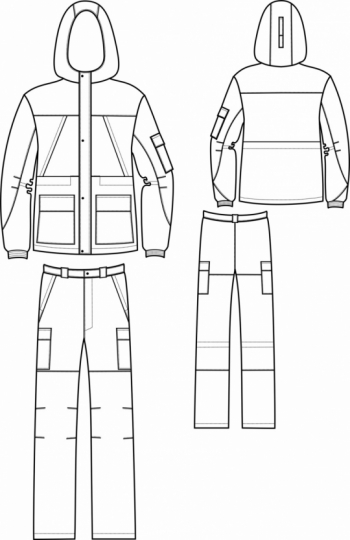 Технический рисунок - Костюм Горка Люкс