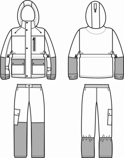 Технический рисунок - Костюм Горка Заряд 2
